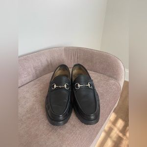GUCCI Men’s Lugsole Horsebit Loafers